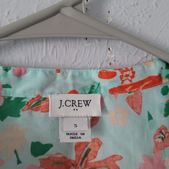 J.crew Women's Floral boho printed beach caftan size small - Picture 6 of 13